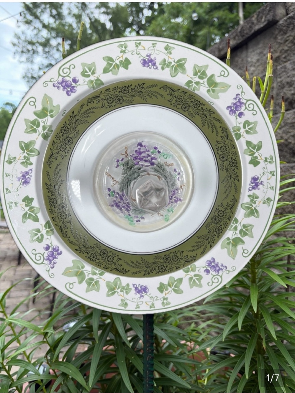 Glass Garden Flower Artwork